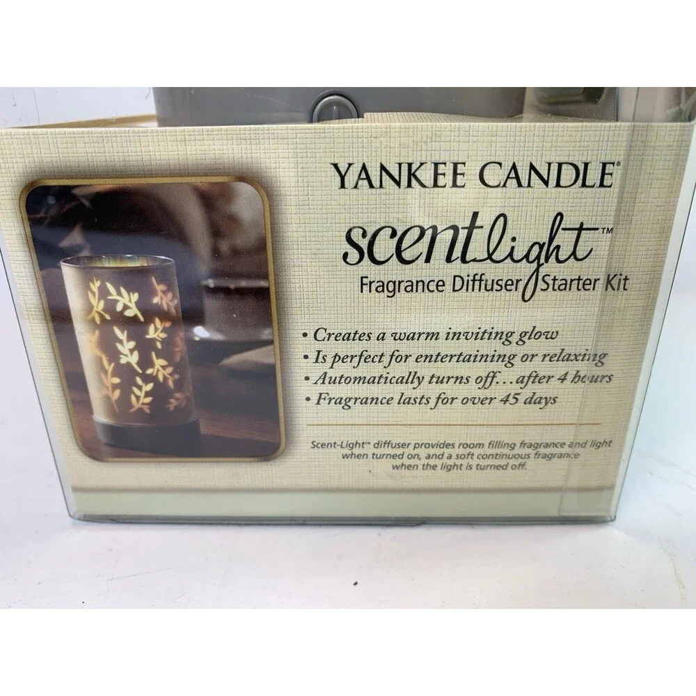 Yankee Candle ScentLight Fragrance Diffuser Cordless Light Gold Starter Kit